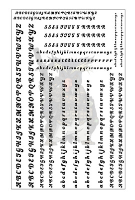 Alphabet (V2) Vinyl Stencil, 7x11'', Cerakote & Duracoat DIY Spray Paint Projects