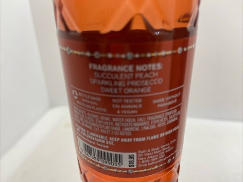 Bath & Body Works PEACH BELLINI Body Wash 10 fl oz & Peach Bellini Fine Mist New - Imagen 9 de 11