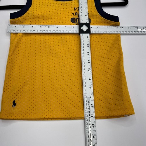 Polo Ralph Lauren Men's Tank Top Size 6 Yellow Mesh Sleeveless Casual Athletic - Picture 7 of 7