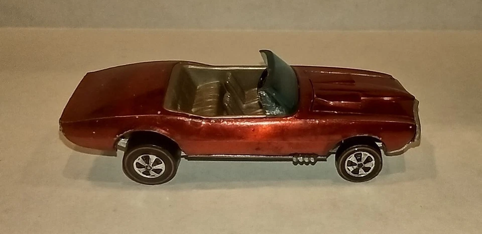 Vintage Mattel Hot Wheels Redline Custom Firebird Hong Kong. Metallic Ruby Red - Image 2 of 4