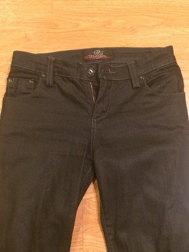 Women's Denim Studio Jeans Flex Shiny Dark Blue Pants Premium Jeans 24 - Picture 2 of 11