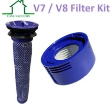 1 Pre Filter + 1 HEPA Post-Filter Kit for Dyson V7 V8 Cordless Stick Vacuum
