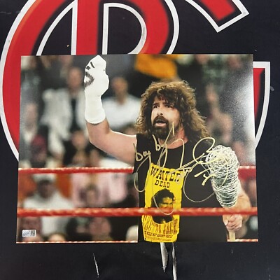 Mick Foley Autographed Cactus Jack WWE 11x14 Photo Signed Steiner
