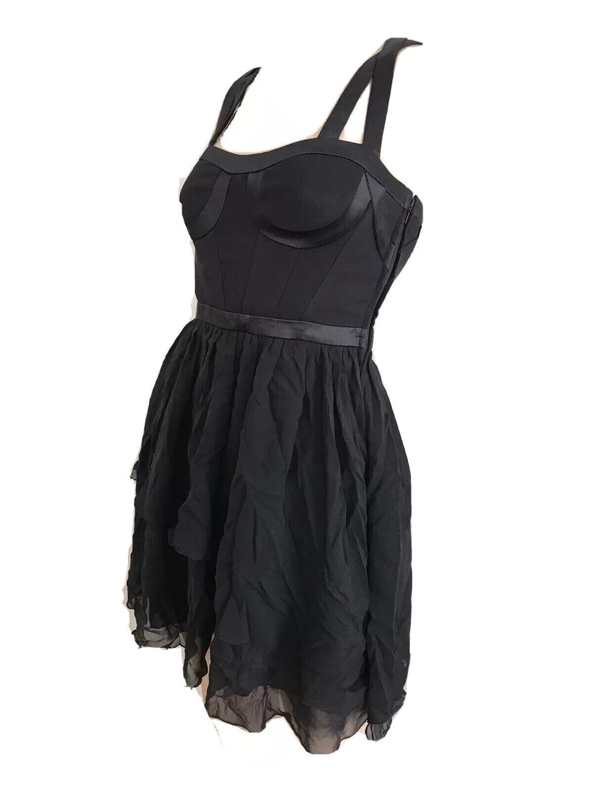 VERSACE H&M BAMBOLA IN SETA NERA CORSETTO BAMBINO ABITO DA FESTA UK 6 EU 32 US 2 XS NUOVO CON ETICHETTE