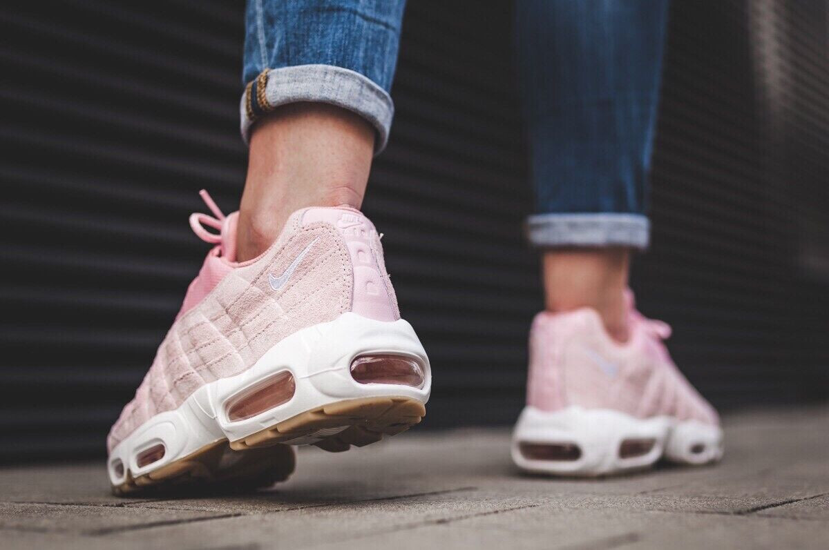 【W24cm】Nike Women's AIRMAX95 Pink Foam Buty damskie Nike Wmns Air Max 95 Premium Pink Oxford/ Pink