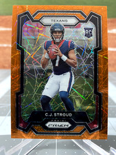 C.J. STROUD RC - 2023 Panini Prizm - ORANGE LAZER - ROOKIE #339
