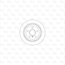 Rotores de disco de freno para BMW Serie 5 F10/F11 eje trasero Abtex BD1851V