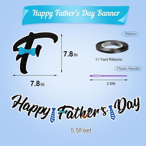 Happy Fathers Day Banner Background Banner for Photograph - Picture 3 of 7