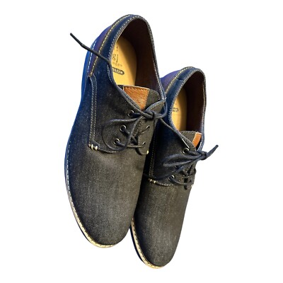 Men's George Dress shoes dark grey canvas with leather Size 11 | eBay