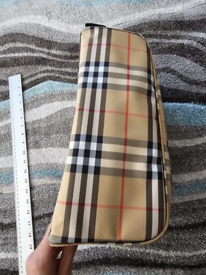 Burberry 　 シューズバック BURBERRY GOLF SHOE CARRIER Beige Vintage Check Golf Shoe Bag