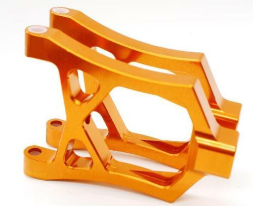 Aluminum metal CNC DIY Upgrade Parts Fit for 1/5 HPI Baja KM ROVAN Rc Car Orange - Picture 7 of 15