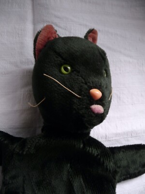 Handpuppe Katze 1960er   1970er Jahre Vintage Grisly Hermann