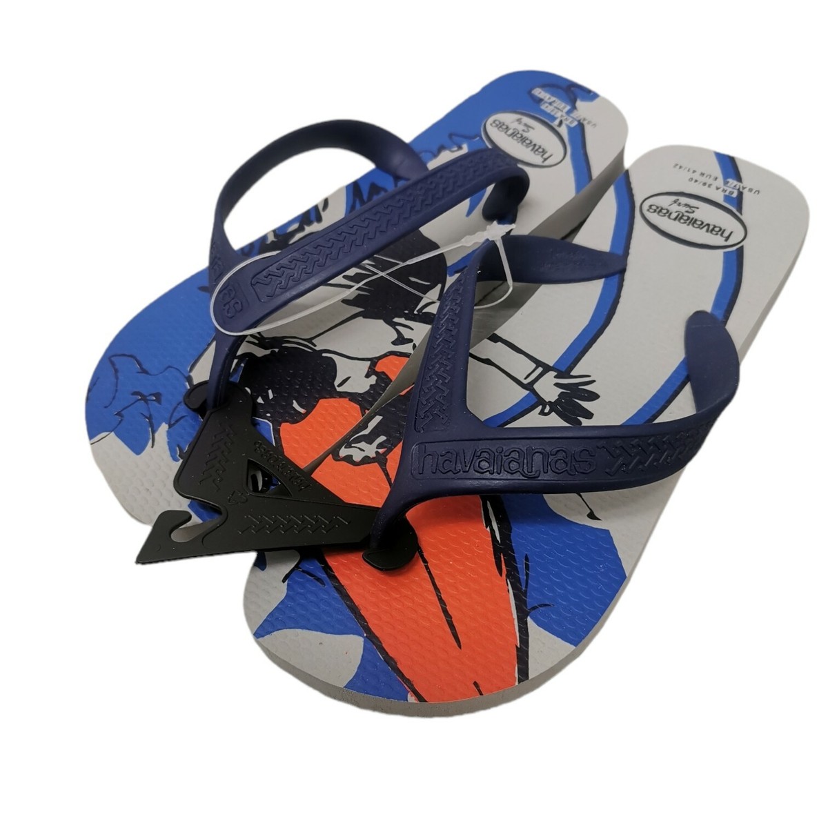 Mens Havaianas Surf Flip Flop Thongs UK Size Brand New Grey