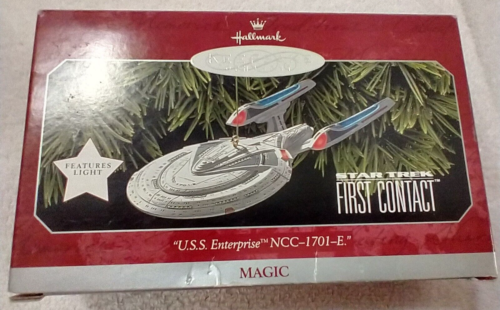 Hallmark Keepsake Star Trek USS Enterprise NCC 1701 E Ornament - First Contact - Bild 1 von 5