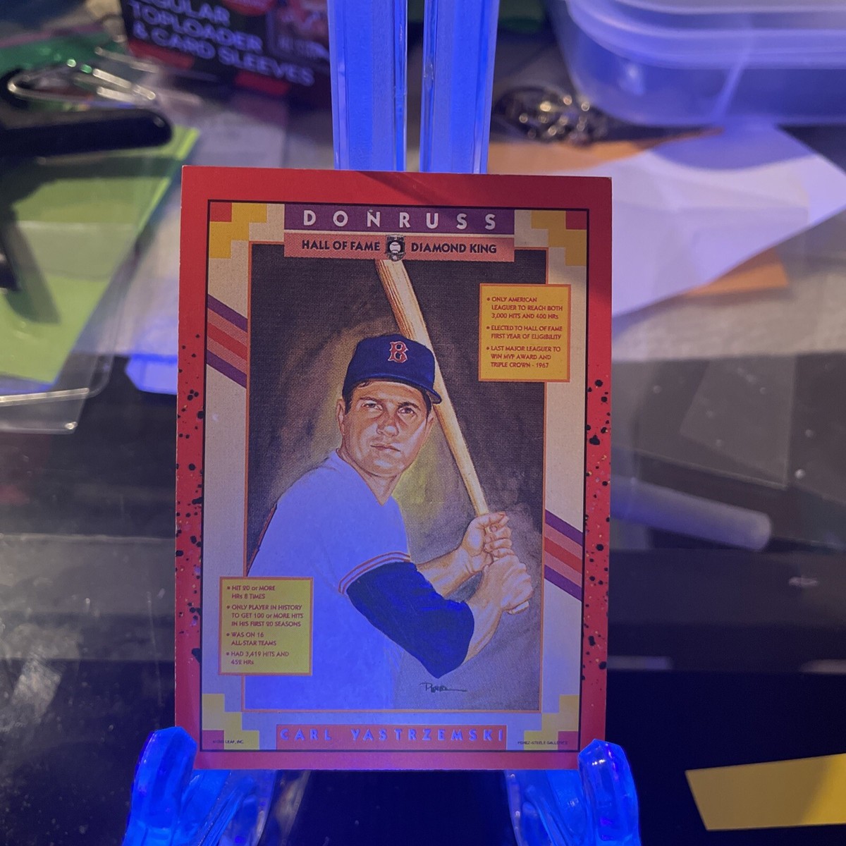 👍 1990 Donruss Puzzle Baseball Card #588 Carl Yastrzemski🔥 no