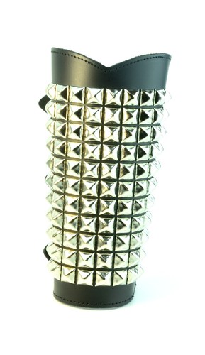 Studded Gauntlet Leather 11 Pyramid Sid Vicious Death Metal Punk Cyber Gothic - Picture 6 of 9
