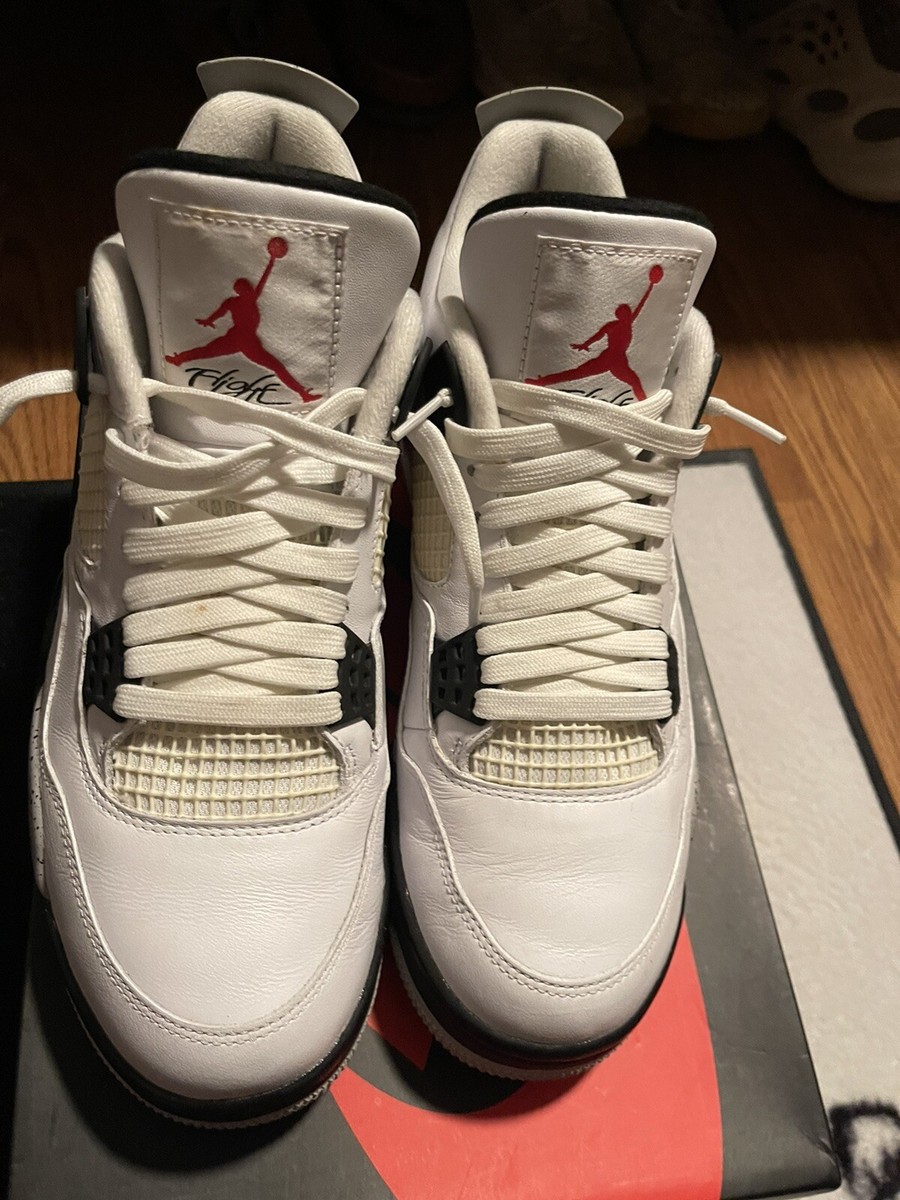 Nike Air Jordan 4 Retro OG White Cement 2016 - Size 9.5 | eBay