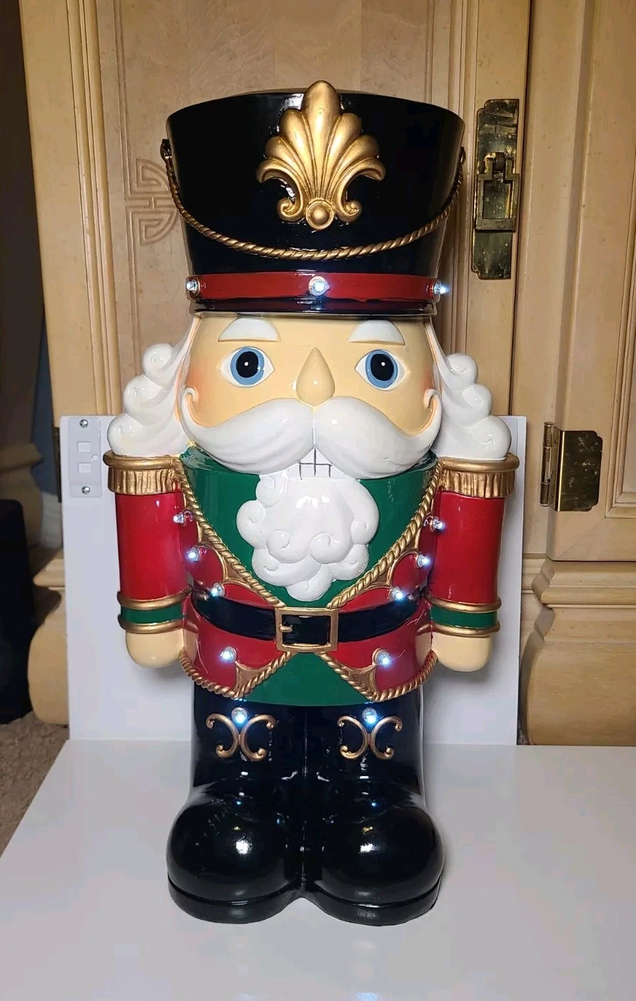 Nutcracker 17" With LED Lights In Box W/Plastic Bag ,Instructions,Polyfoam 2019