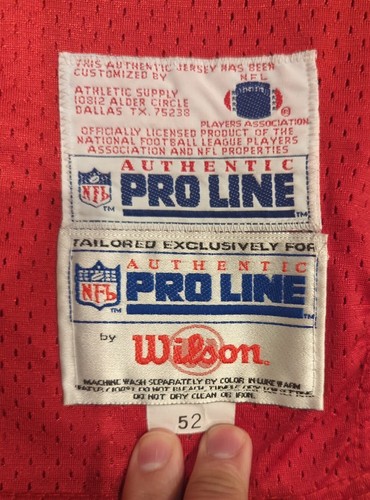 1994 Wilson Pro Line NFL San Francisco 49ers Steve Young Jersey 75th Patch Vtg - Picture 8 of 14