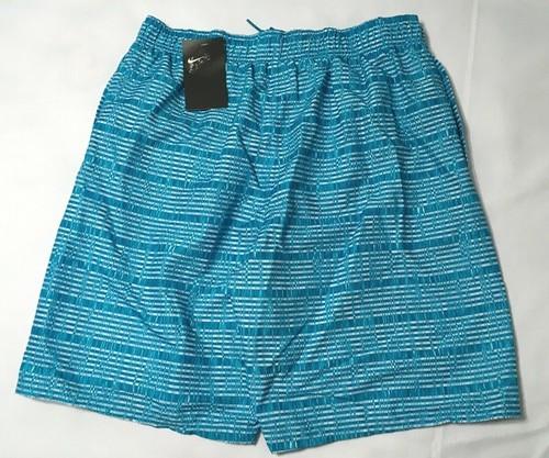 Nike 9” Volley Herren Badeshorts blau gestreift NESS 8450 M L XL neu mit Etikett - Bild 2 von 6