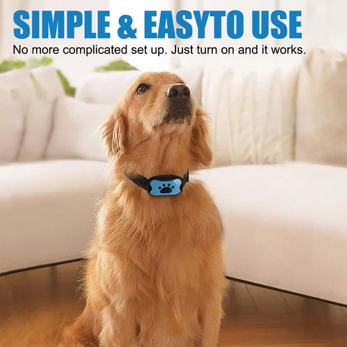 Anti Bark Collar Dog Pet Anti Barking Device Dogs Training No Shock Rechargeable - Picture 4 of 14