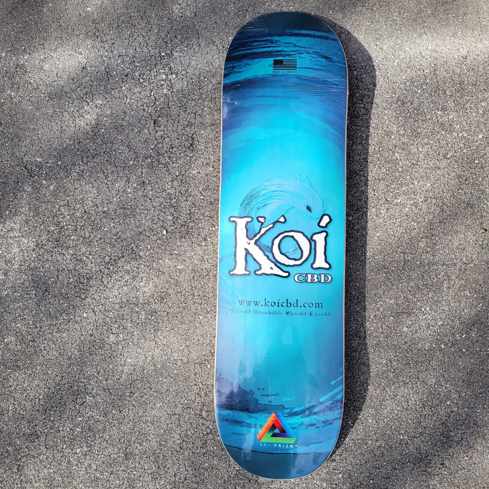 New skateboard deck CBD Marijuana KOI Thrash-image
