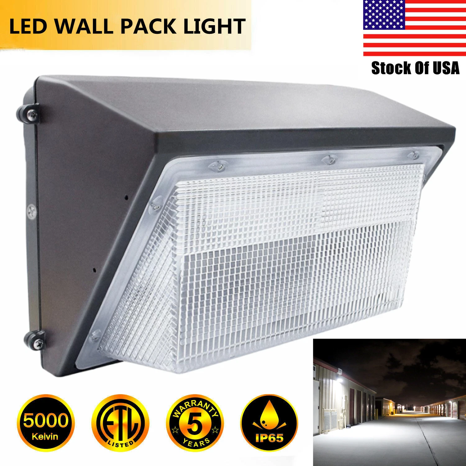 LED Wall Pack Security Light 70W 75W 125W 150W 150Watt Warehouse Light 5500K ETL
Opens in a new wind