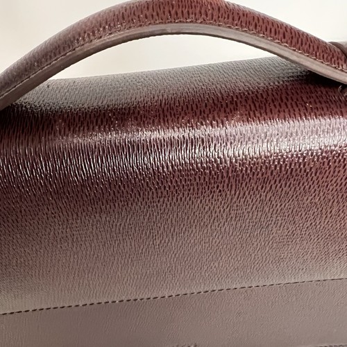 Hugo Boss Bingorten Dark Red Burgundy Leather Briefcase Excellent Condition - Picture 19 of 19