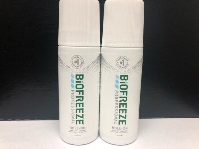 New Biofreeze Professional 3oz Roll On Pack of 2.. Depend on US!!!! Exp 1/24
