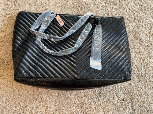 Victoria's Secret Schultertasche V-Stepp ALLES METALLISCHE TASCHE 12" hoch x 18"