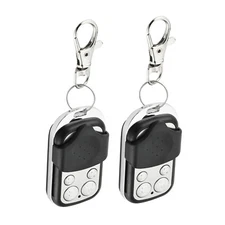 2Pcs Universal 433 MHz Fixed Code 4 Button Gate Garage Opener Remote Control]