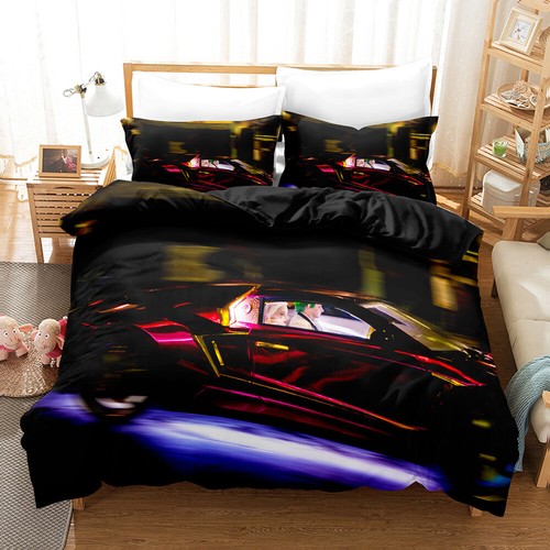 Harley Quinn Joker Quilt Duvet Doona Cover Set Bedding Soft Pillow Case Queen AU - Picture 49 of 52