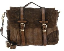 CAMPOMAGGI Carrier Bag Aktentasche Verde Militare olivgrün braun