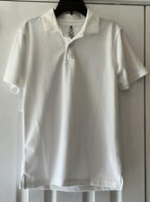 Chaps Boys White Polo Shirt Approved School Wear Youth Large 14/16 Short Sleeve