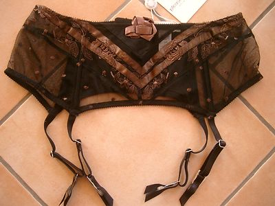 (C146)Pleasure State Dessous Strumpfhalter ''Filigree'' Suspender Belt Spitze S/36
