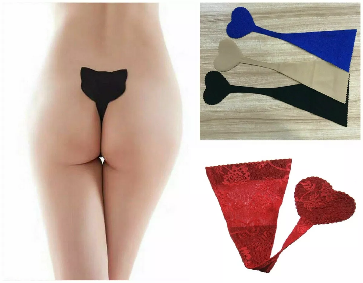 Ladies invisible Seamless Soft Underwear Thong - Silicon Sticker