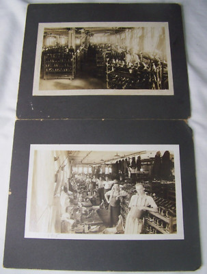 1915 LOT 2 ENDICOTT JOHNSON SHOE FACTORY OCCUPATIONAL PHOTO COBLER BOOTS NY