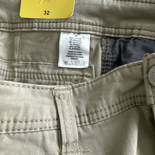 Union Bay Shorts Mens 32 Beige Tan Flat Front Cargo Bottoms Cotton - Picture 4 of 5