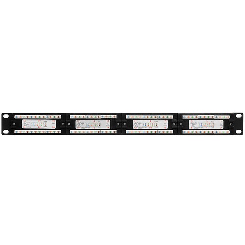 Panneau de brassage vertical Cat5e 1U 2U type Mini 110 montage en rack compatible RJ-45 568A/B - Photo 6/12