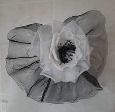 FABULOUS COAST BLACK AND WHITE FASCINATOR- BNWT