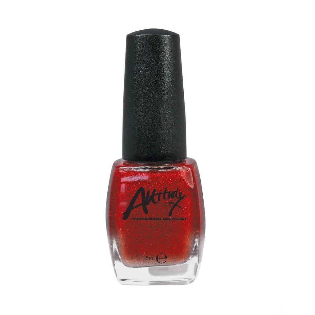 Attitude Professional Scarlett Mistress Red Textured Nail Varnish Polish 15ml