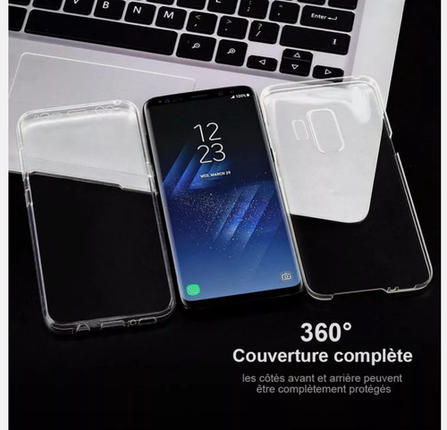 Pour Samsung A6 NOTE 9 S6 S7 S9 Edge Plus COQUE PROTECTION 360 INTÉGRALE - Foto 6 di 7
