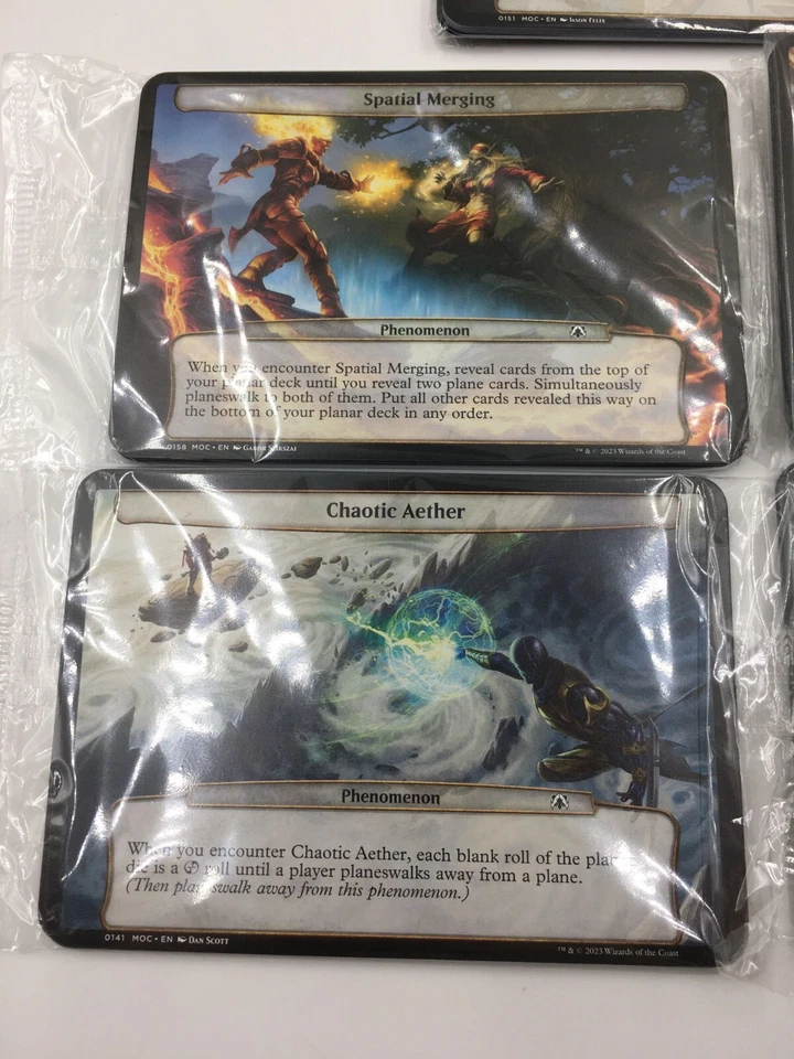 MTG - March Of The Machine - COMPLETE Planechase Set - SEALED PACKS & All 5 Dice - Image 3 of 4
