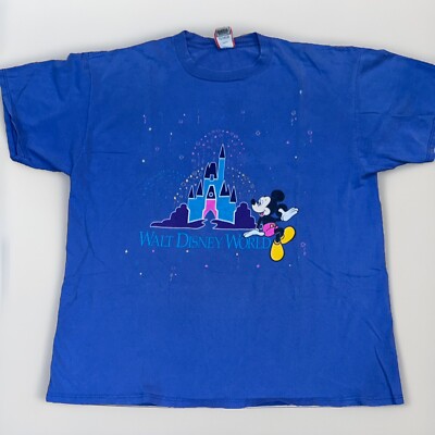 Walt Disney World 80年代　フットボールシャツ Lサイズ 80s Football T-shirt 