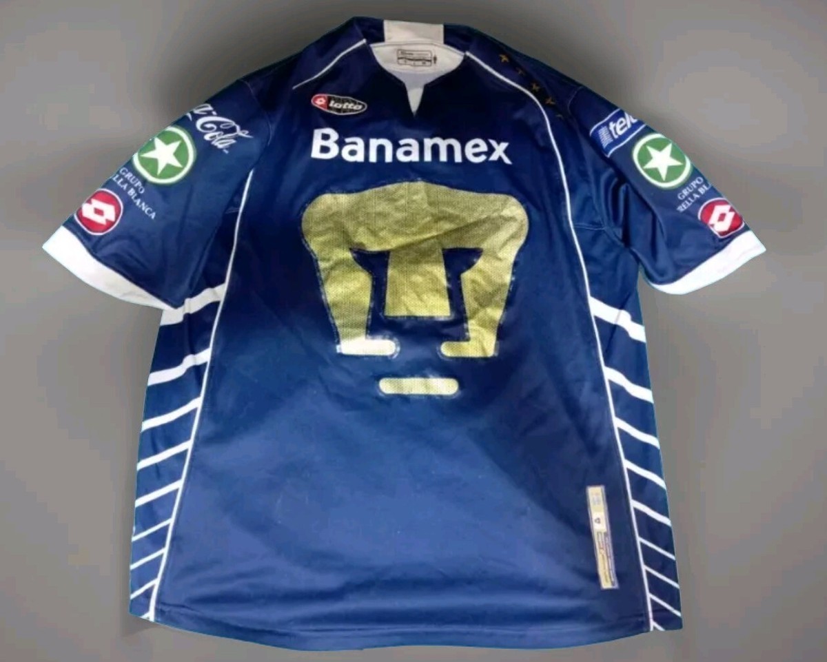 メキシコリーグ　プーマス Lotto ユニフォーム Pumas Unam Lotto Mexico Jersey Rare Vintage Large | eBay