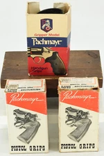 3x Pachmayr Ruger Speed Six Gripper Presentation Compact Handgun Pistol Grips