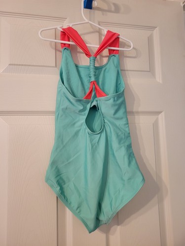 Girls one piece bathing suit Cat & Jack size medium plus Blue Wartermelon - Picture 3 of 6