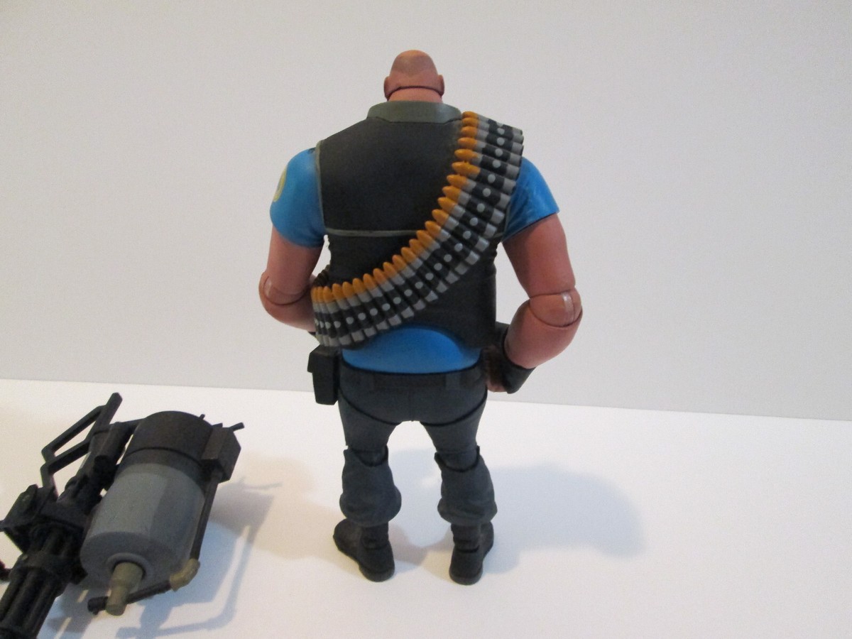 Team Fortress 2 NECA Blue and Red Figure Lot Heavy, Soldier