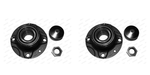 Moog 2X Radnabe Radlagersatz Hinten FüR Fiat Seicento/600 Cinquecento Lancia-image