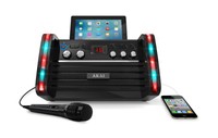 Akai Ks213 Portable Cd&g Karaoke System With Tablet Cradle Black Free Shipping Akai Ks213 Portable Cd&g Karaoke System With Tablet Cradle Black Free Shipping